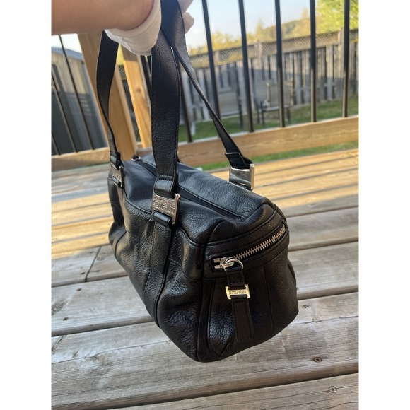 Kenneth Cole Reaction Black Leather Womens Purse Shoulder Bag - Picture 4 of 11